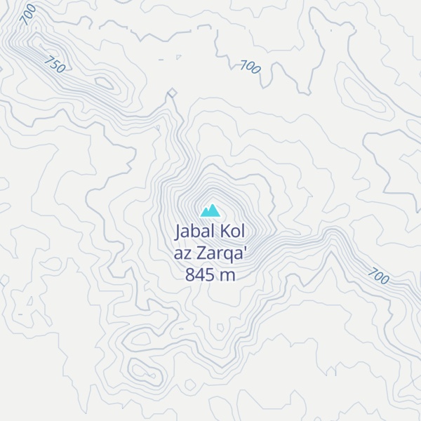 Map of Jabal Kol az Zarqa'