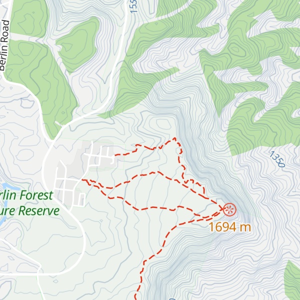 Map of Kaapschehoop Hut