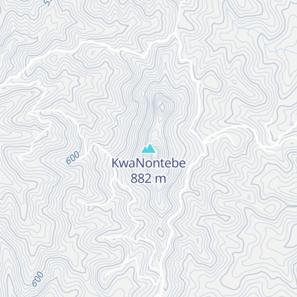 Map of KwaNontebe
