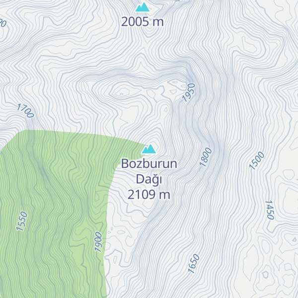 Map of Bozburun Dağı
