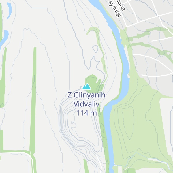 Map of Z Glinyanih Vidvaliv