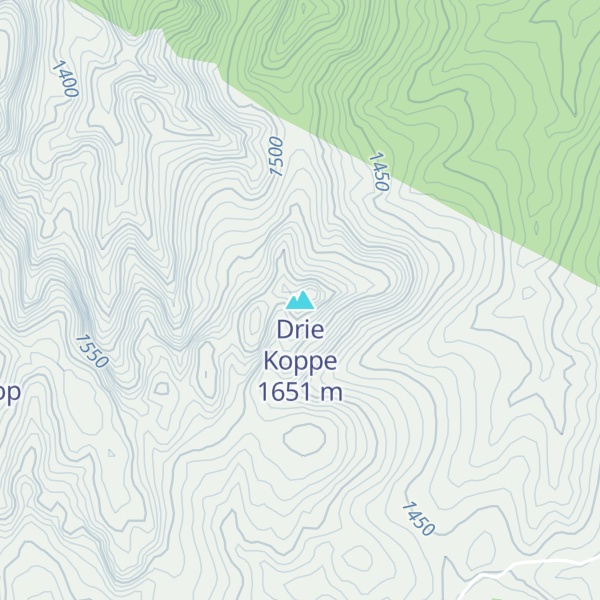 Map of Drie Koppe