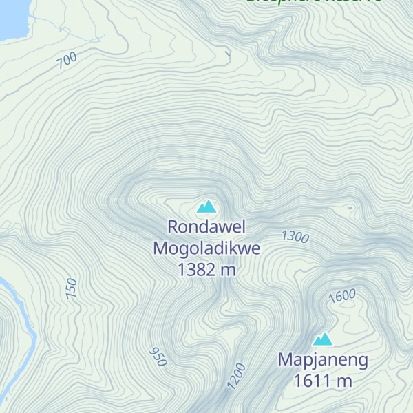 Map of Rondawel Mogoladikwe
