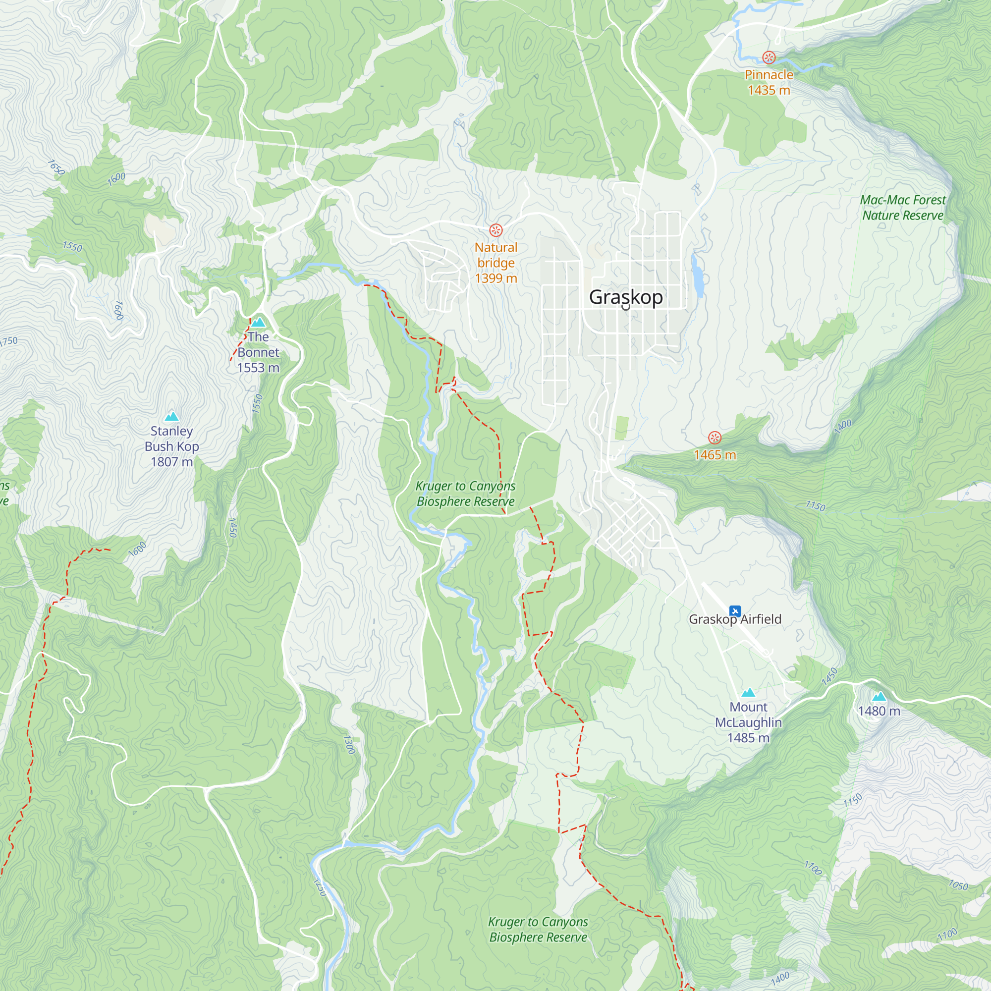 Graskop Hut map