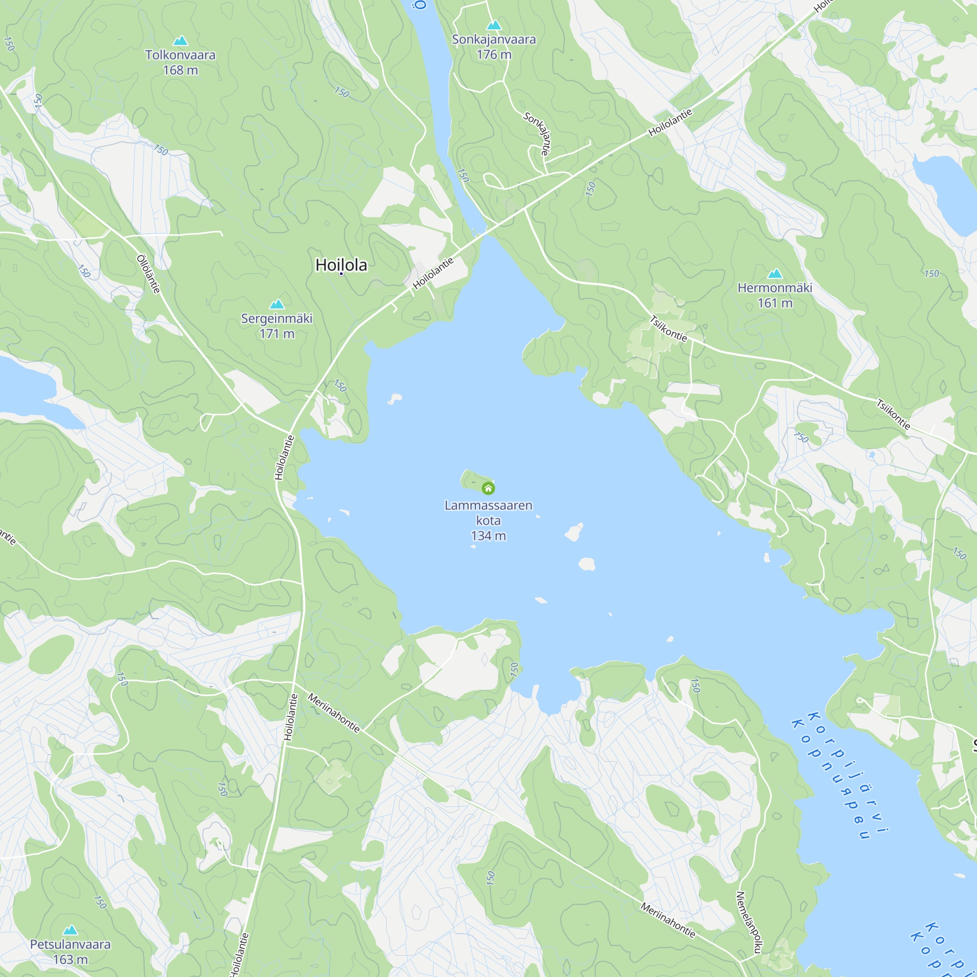 Lammassaaren kota map