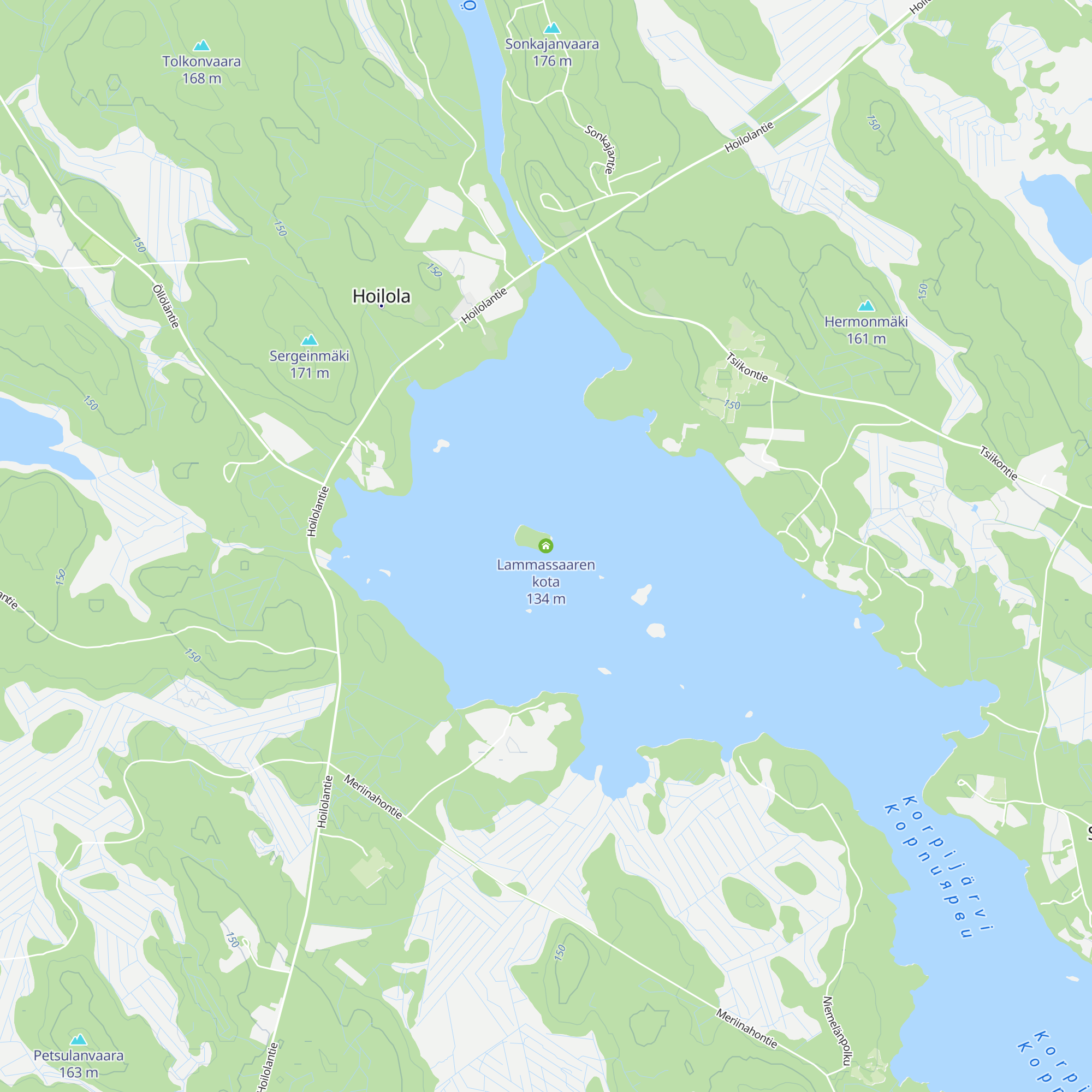 Lammassaaren kota map