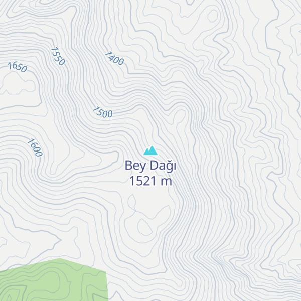 Map of Bey Dağı