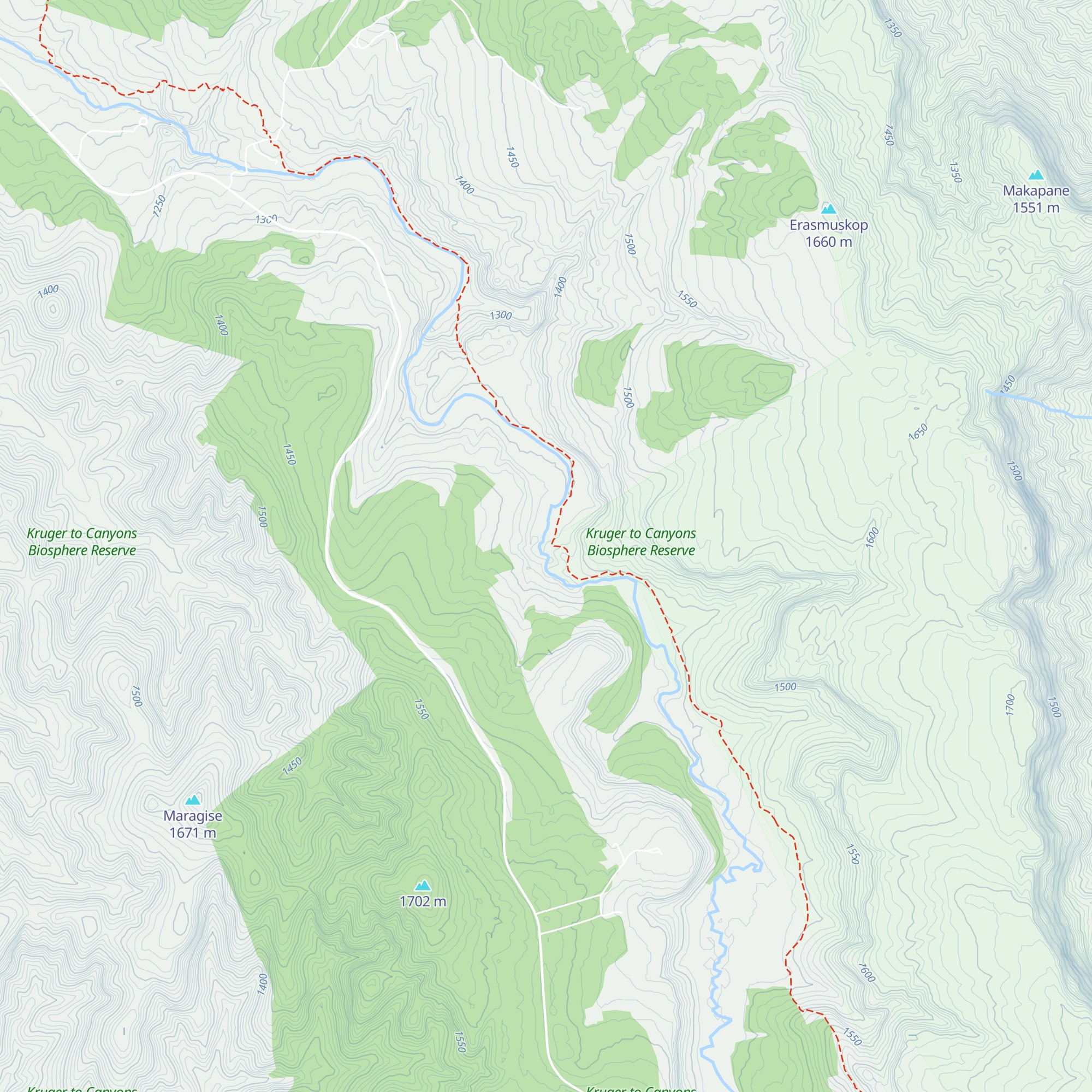 Clearstream Hut map