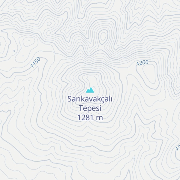 Map of Sarıkavakçalı Tepesi