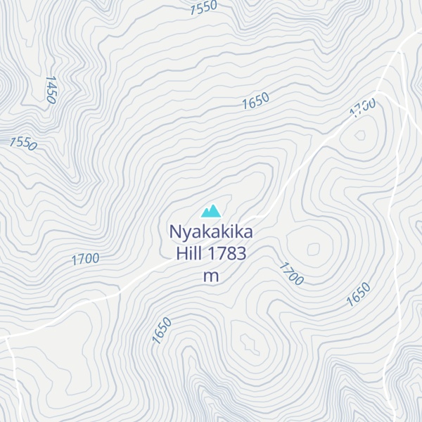 Map of Nyakakika Hill