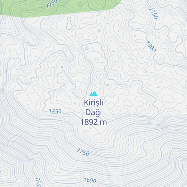 Map of Kirişli Dağı