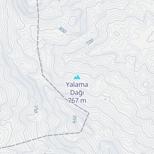 Map of Yalama Dağı