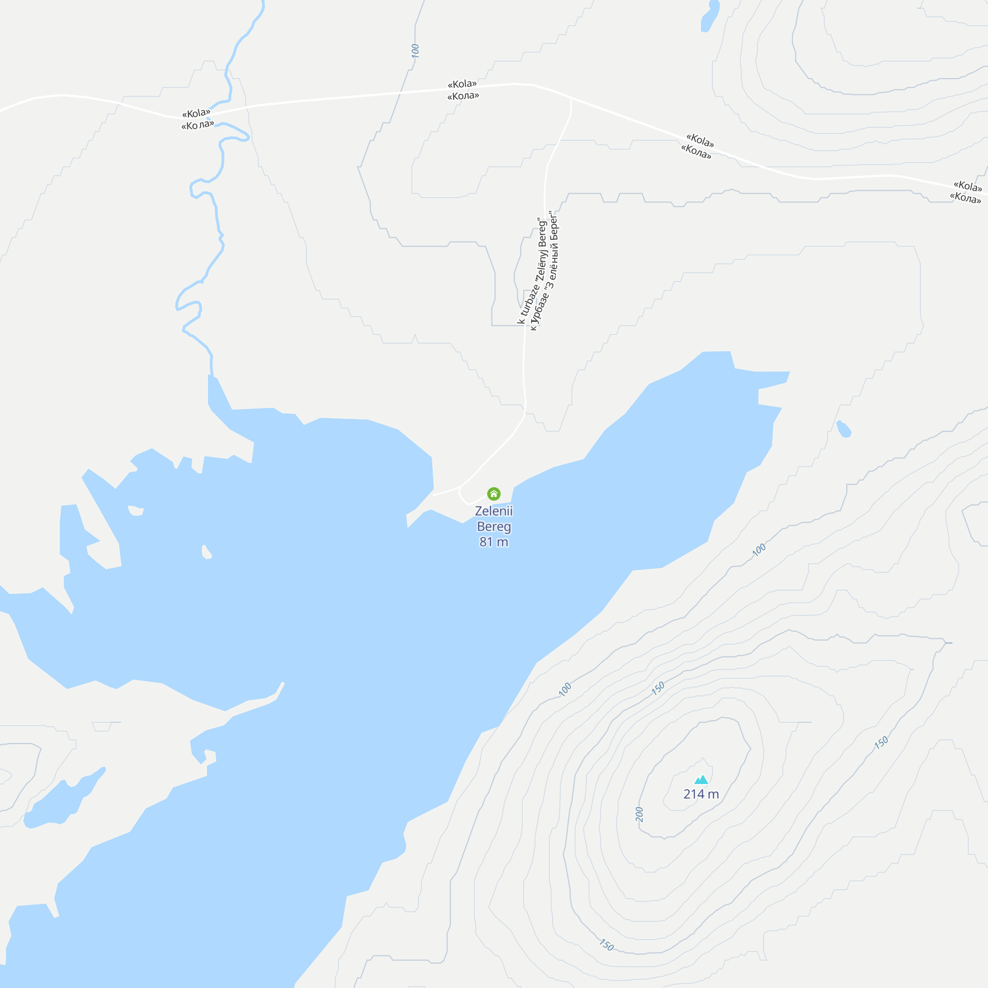 Zelenii Bereg map