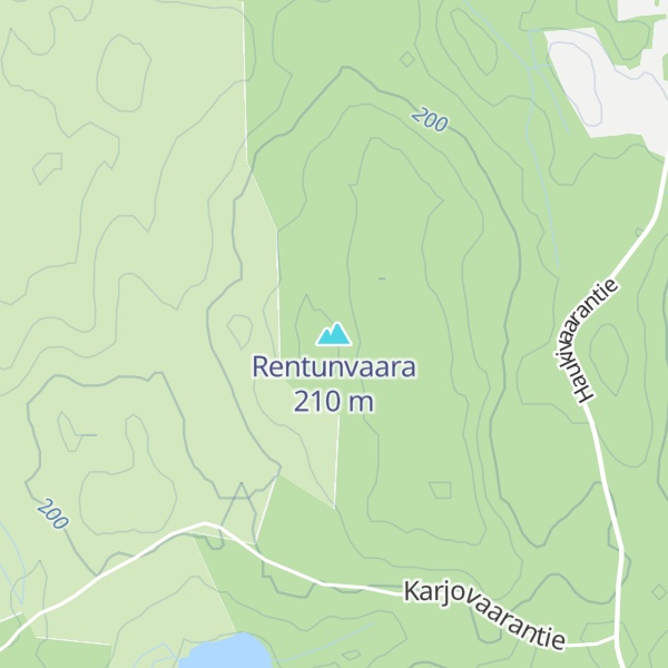 Map of Rentunvaara