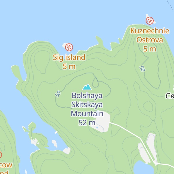 Map of Bolshaya Skitskaya Mountain