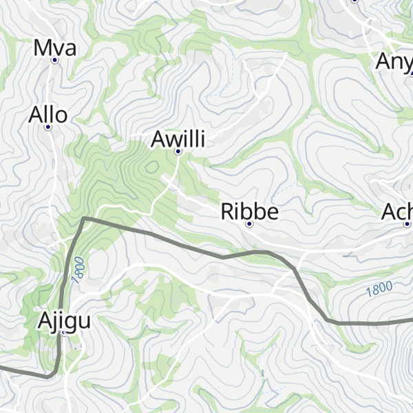 Map of Ribbe Hill