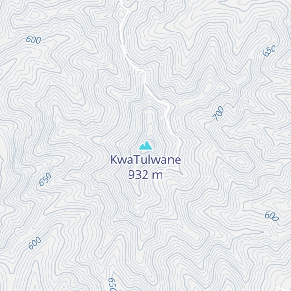Map of KwaTulwane