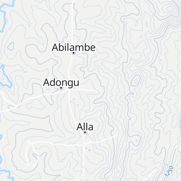 Map of Thwon Gweno Hill