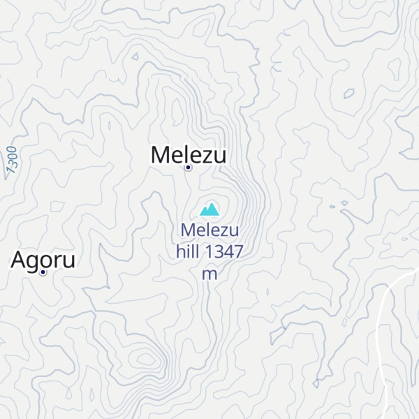 Map of Melezu hill