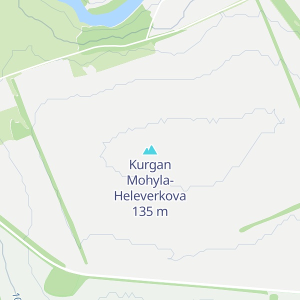 Map of Kurgan Mohyla-Heleverkova
