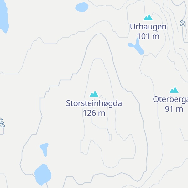 Map of Storsteinhøgda