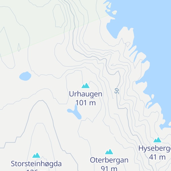 Map of Urhaugen