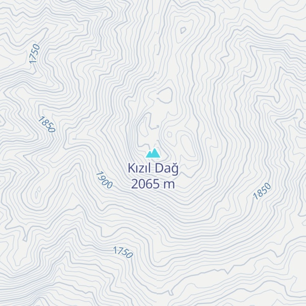 Map of Kızıl Dağ