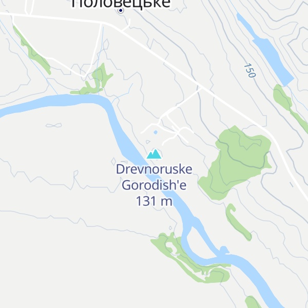 Map of Drevnoruske Gorodish'e