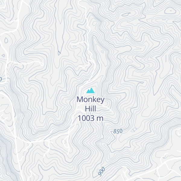 Map of Monkey Hill