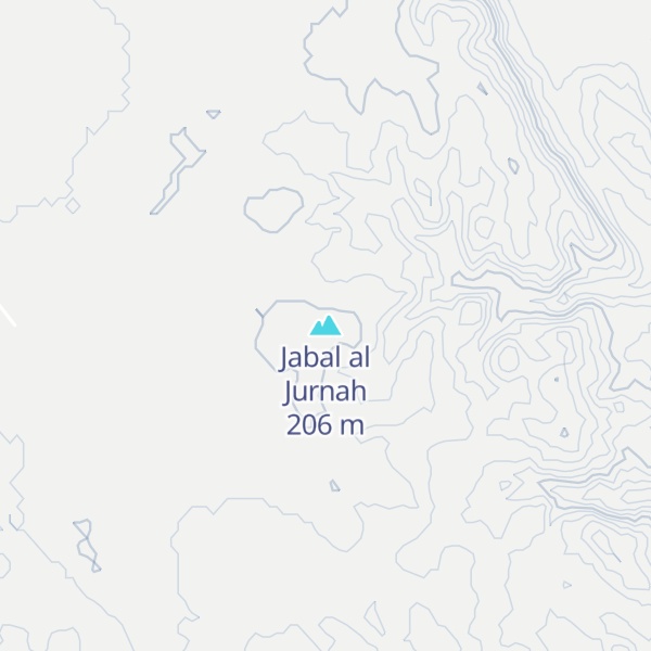 Map of Jabal al Jurnah