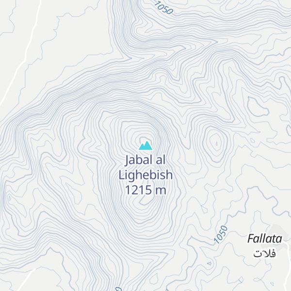 Map of Jabal al Lighebish