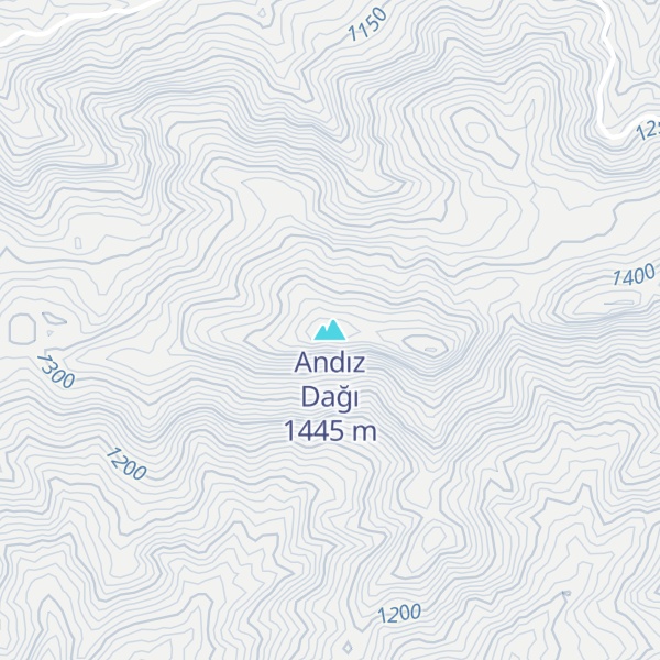 Map of Andız Dağı