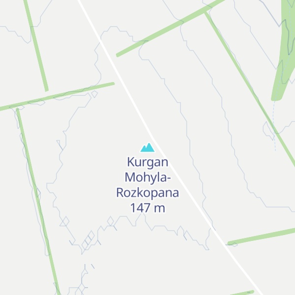Map of Kurgan Mohyla-Rozkopana