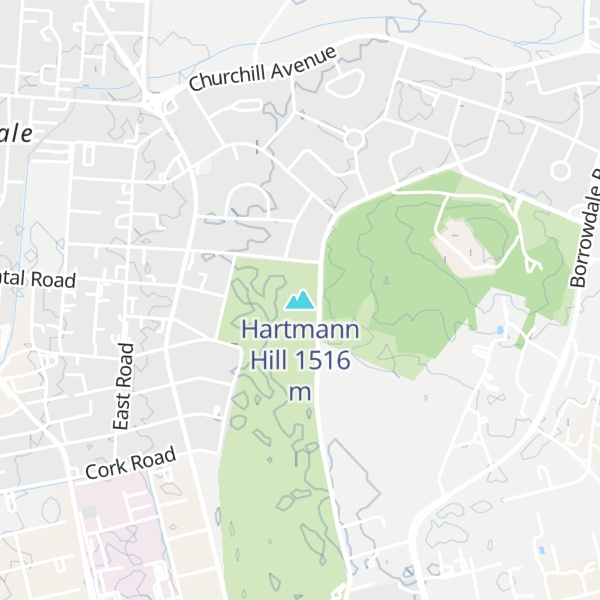 Map of Hartmann Hill