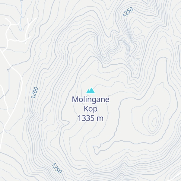Map of Molingane Kop