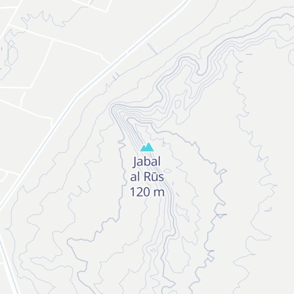 Map of Jabal al Rūs