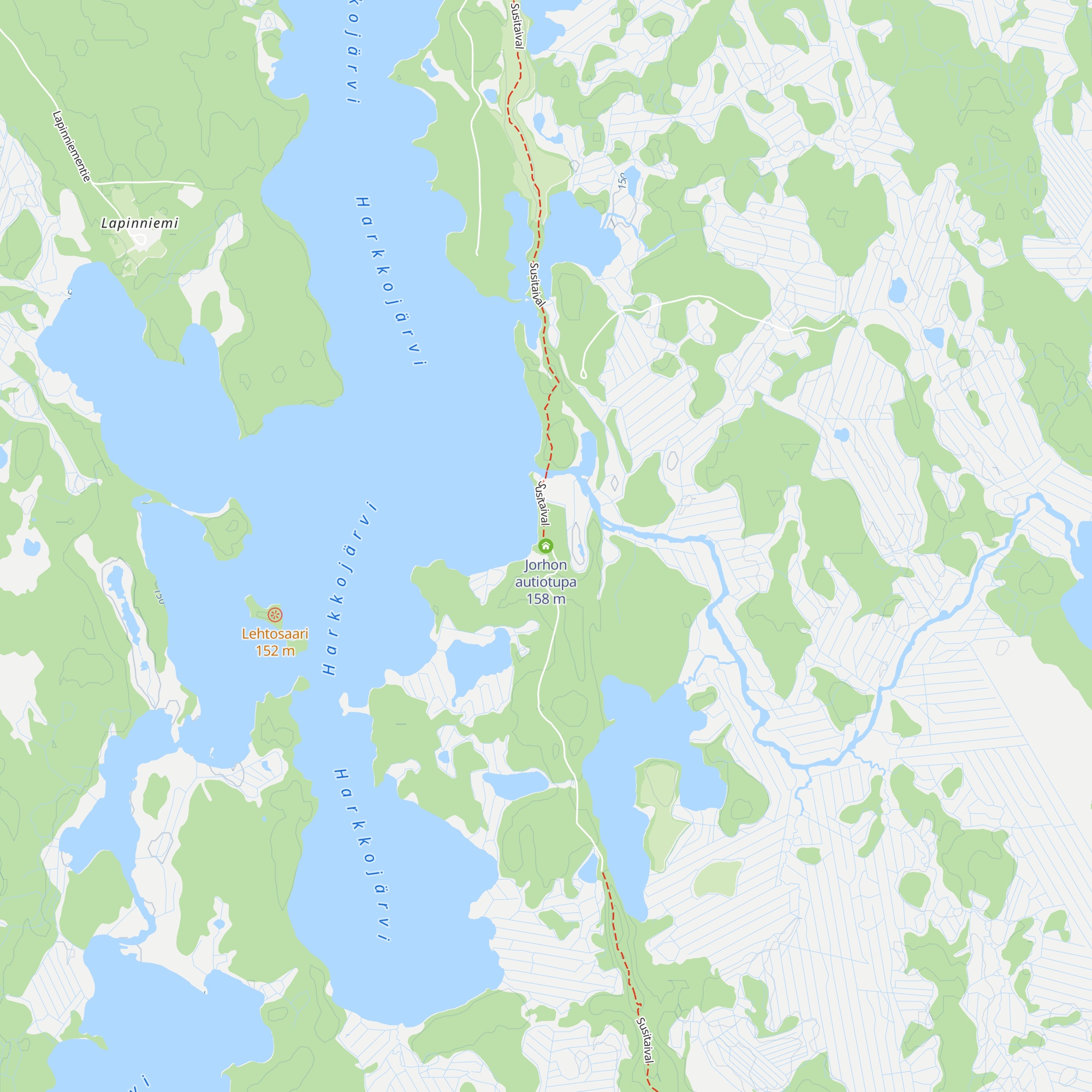 Jorhon autiotupa map