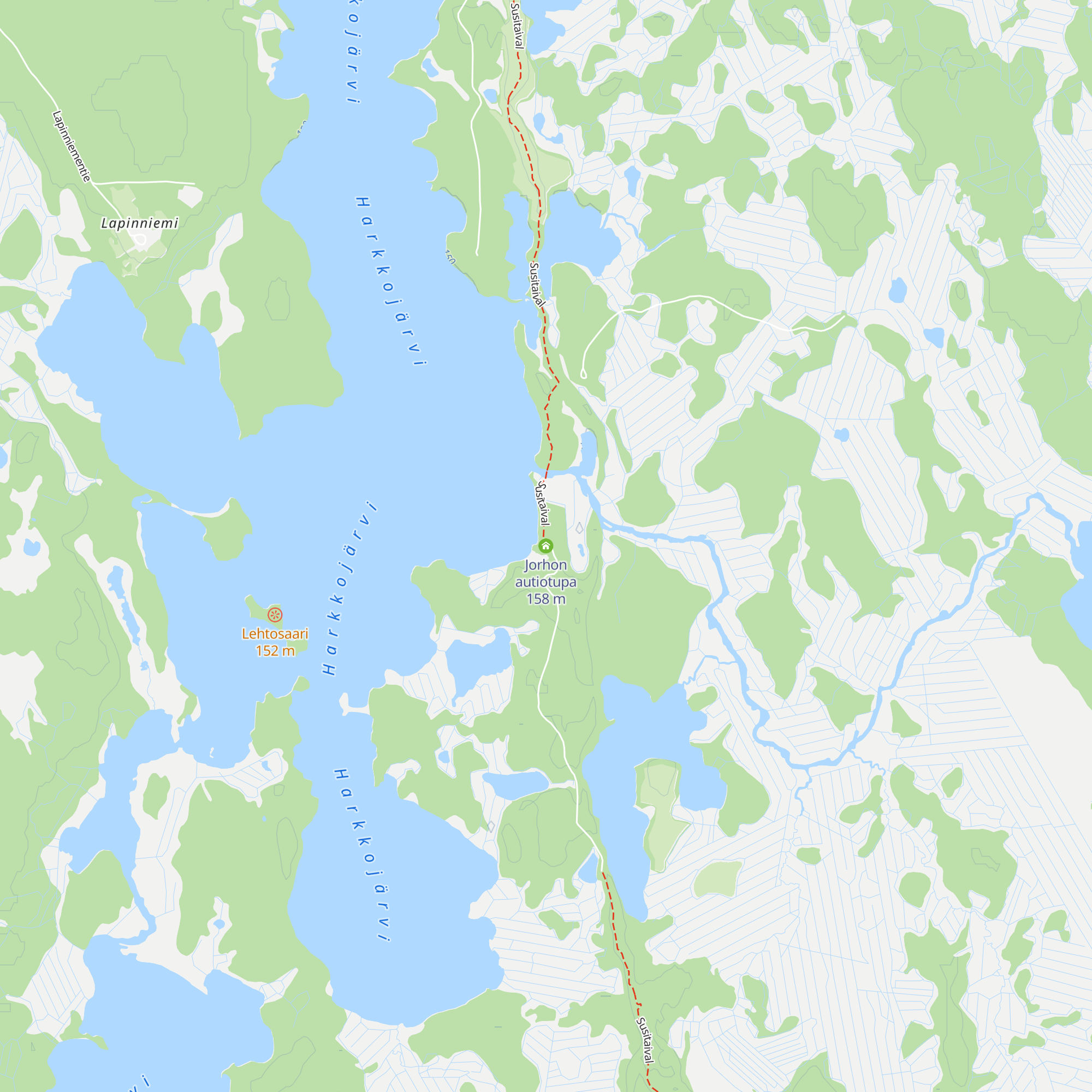 Jorhon autiotupa map