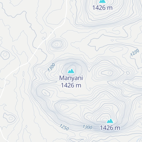 Map of Manyani