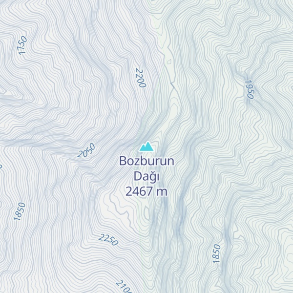 Map of Bozburun Dağı