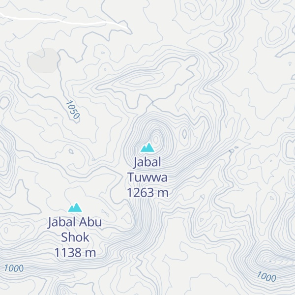 Map of Jabal Tuwwa