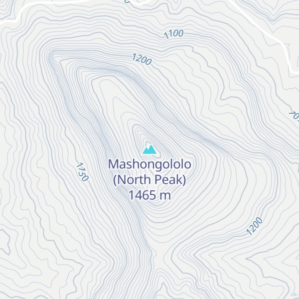 Map of Mashongololo (North Peak)