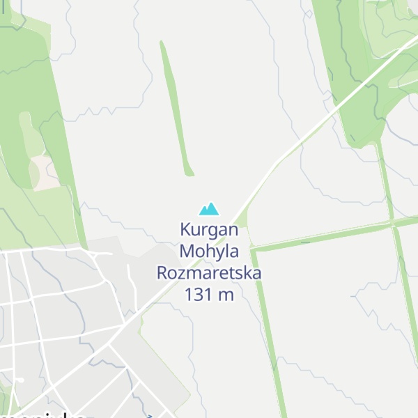 Map of Kurgan Mohyla Rozmaretska