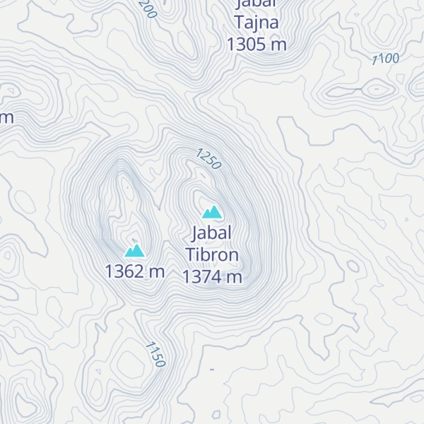 Map of Jabal Tibron