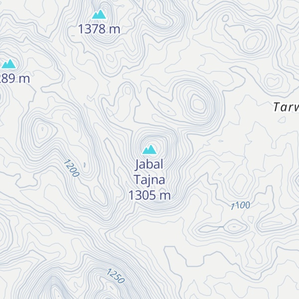 Map of Jabal Tajna