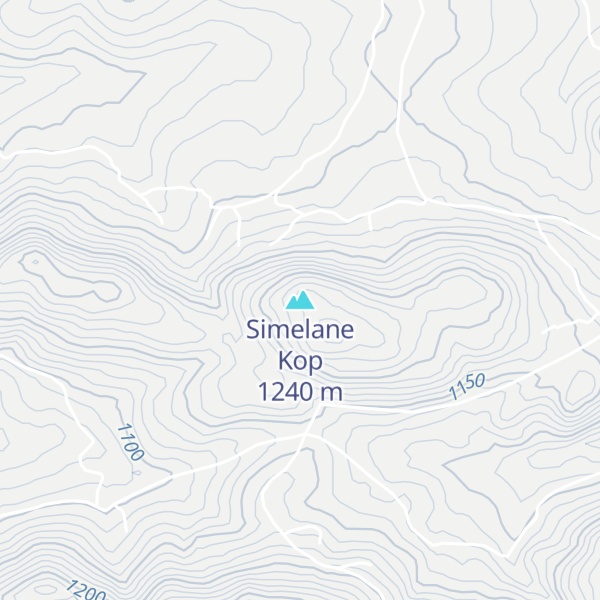 Map of Simelane Kop