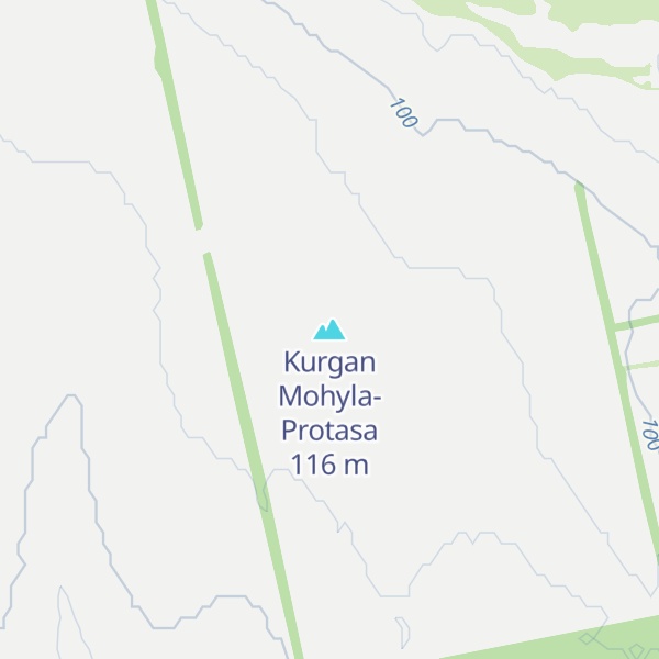Map of Kurgan Mohyla-Protasa