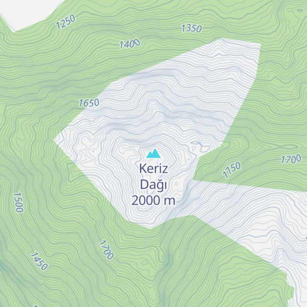 Map of Keriz Dağı