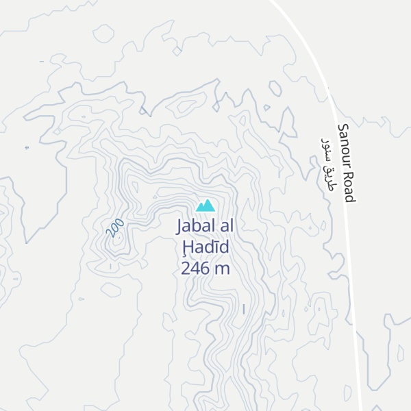 Map of Jabal al Ḩadīd