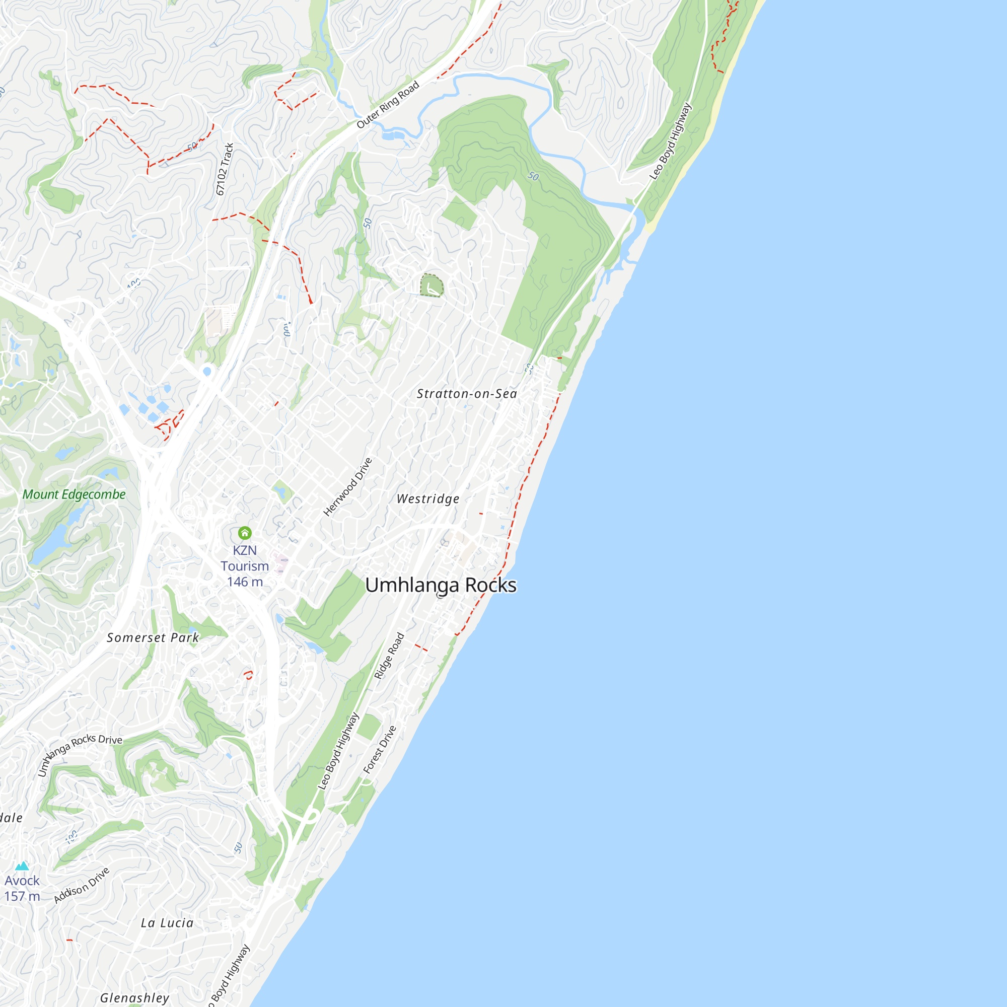 Cabana Beach Resort map